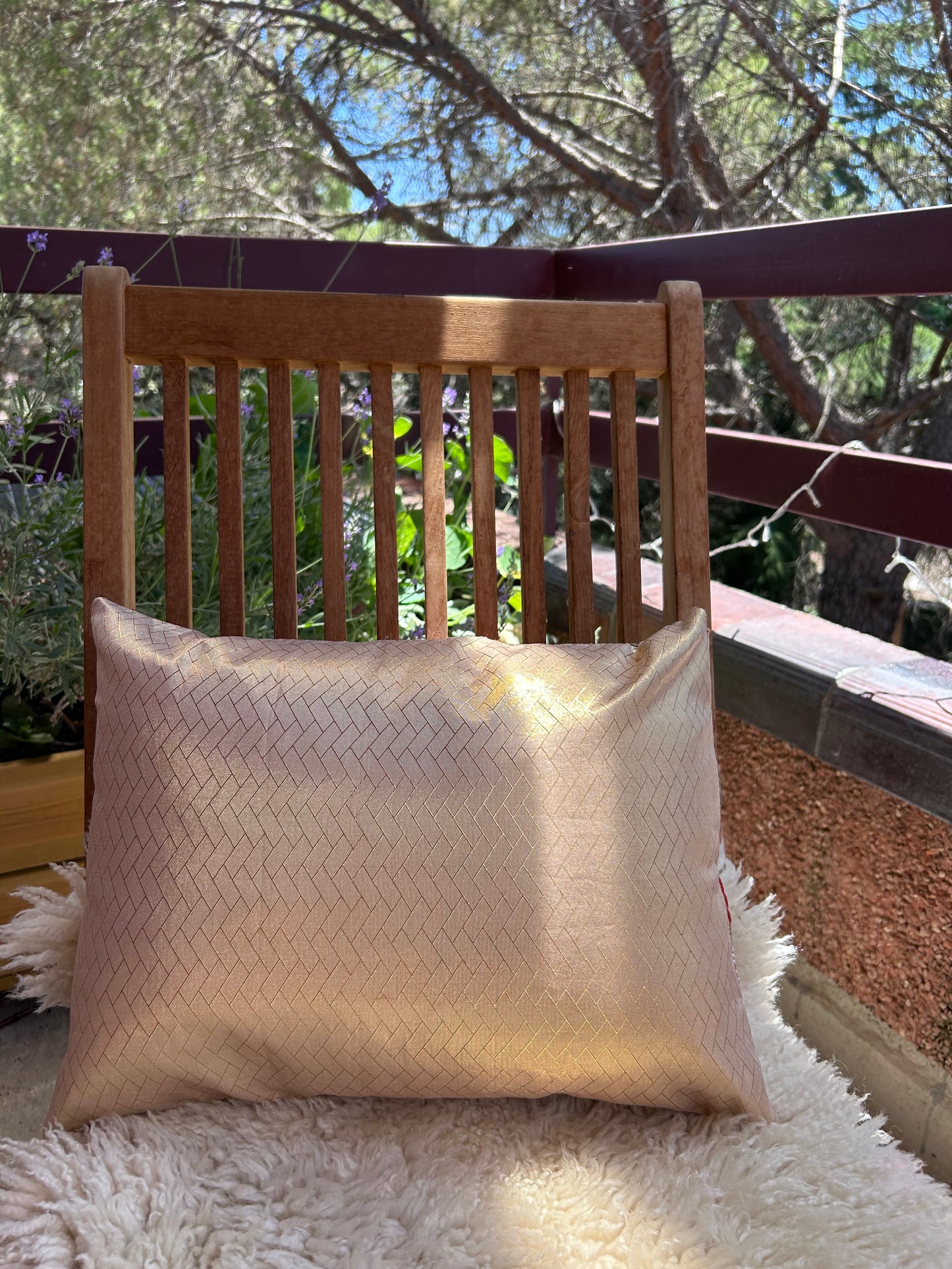 Cushion Obi Golden flowers